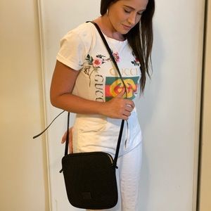 Michael Kors unique all black cross body purse